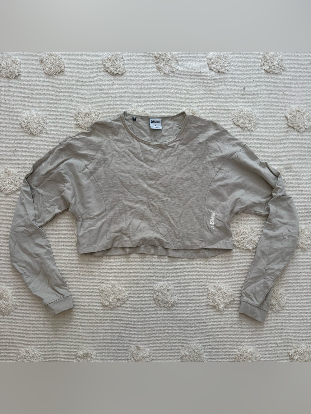 Gymshark Cream Crop Longsleeve